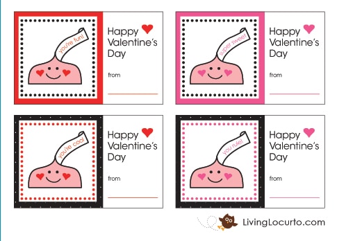 Free Printable Valentine Candy Tags by Amy Locurto at LivingLocurto.com