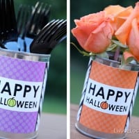 Halloween Free Party Printable Tin Can Labels