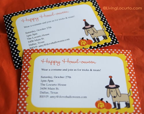 Dog Themed Halloween Free Party Printables | Amy Locurto | Living Locurto
