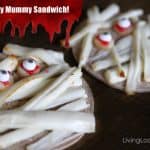 Halloween Fun Food Idea - Mummy Sandwich - Living Locurto