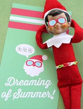 Elf on the Shelf Beach Towel & Sunglasses - Exclusive Printable LivingLocurto.com