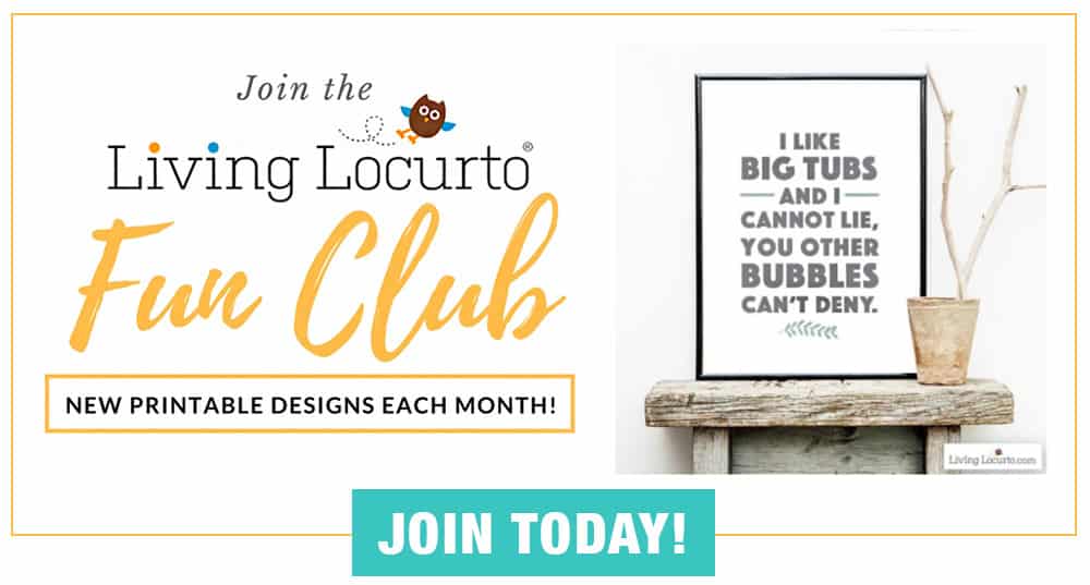Get FUN printables each month! The Living Locurto Fun Club gives you access the best printables. Print home decor wall art, cards, calendars, planners, Christmas elf ideas, gift tags, party designs and more all from the comfort of home! 