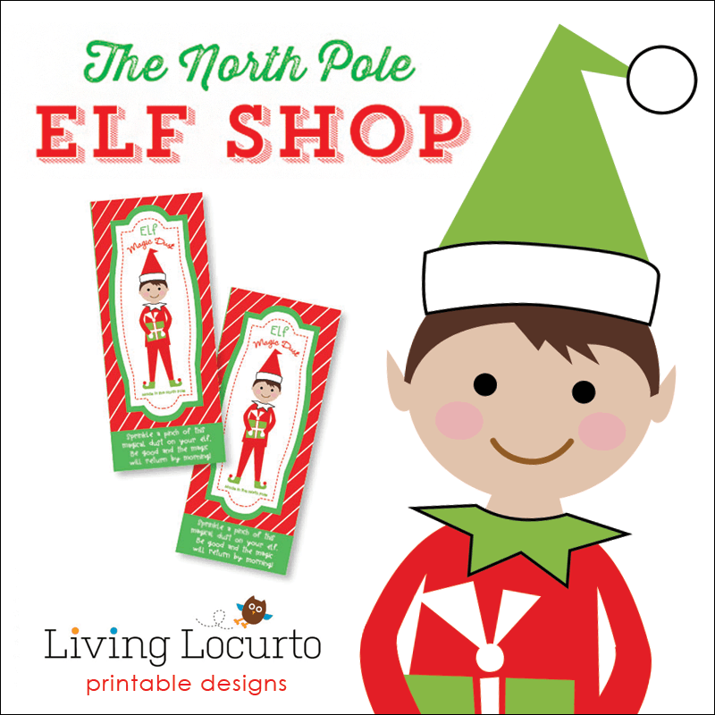 Cute printable ideas that coordinate with your Christmas Elf on the shelf. Surprise the kids with these easy gift ideas! Parents help for a Christmas tradition.