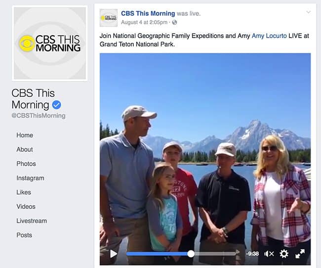 CBS This Morning National Geographic Amy Locurto Travel Blogger Media Appearance
